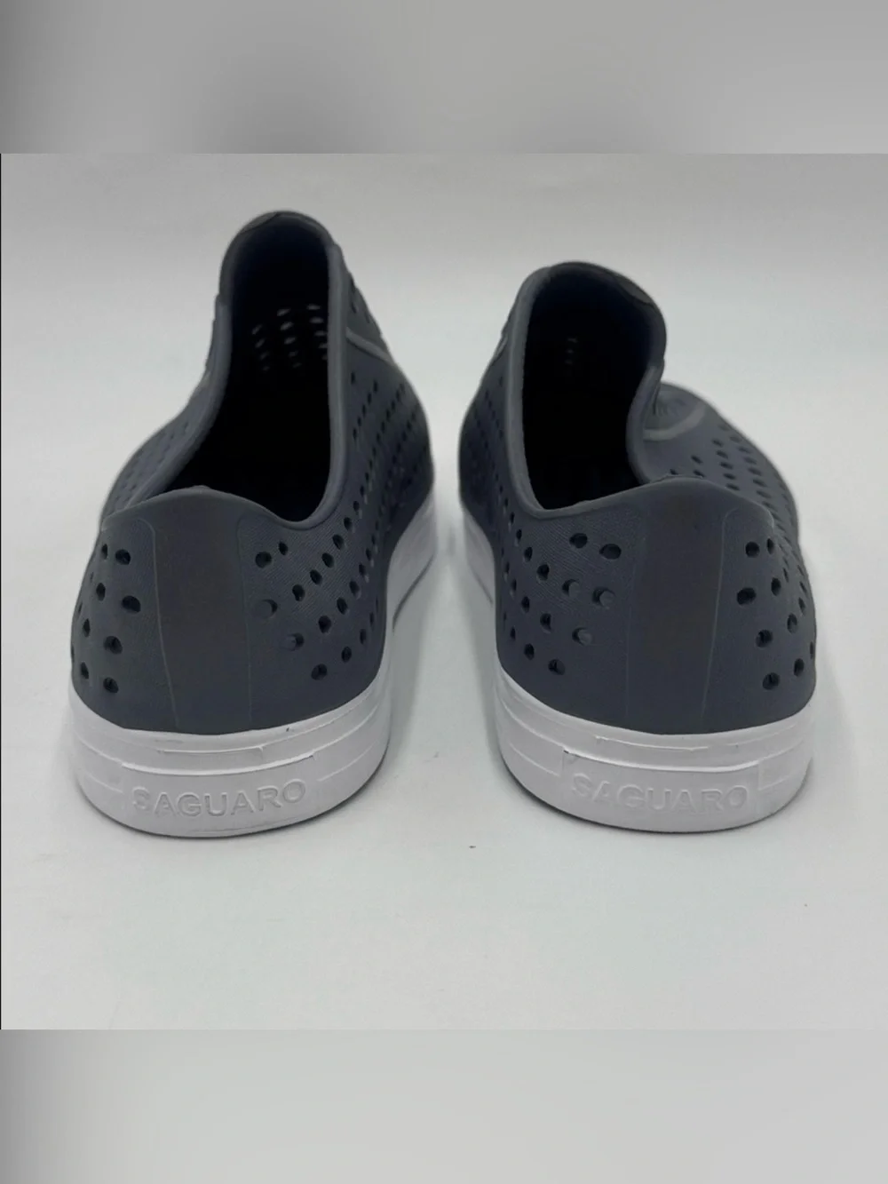 NWOT Kid’s Slip-On Perforated Water-Resistant Sneakers - Dark Gray/White